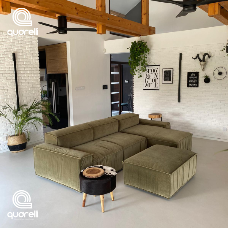 mikrocement w salonie